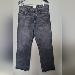 Agolde Women's Straight Leg Jeans - Dark Gray